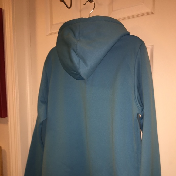 UNDER ARMOUR STORM PRE-LOVED AUTHENTIC WEATHERPROOF BLUE DESIGN HOODIE. - Picture 8 of 12